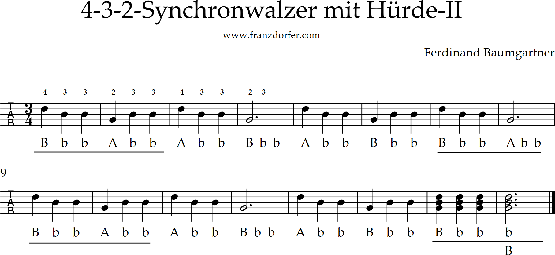 steirische lernen, 2-3-4-- walzer mit hürde